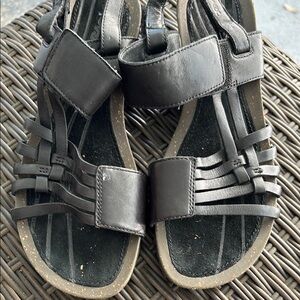 Teva Black Strappy Sandals